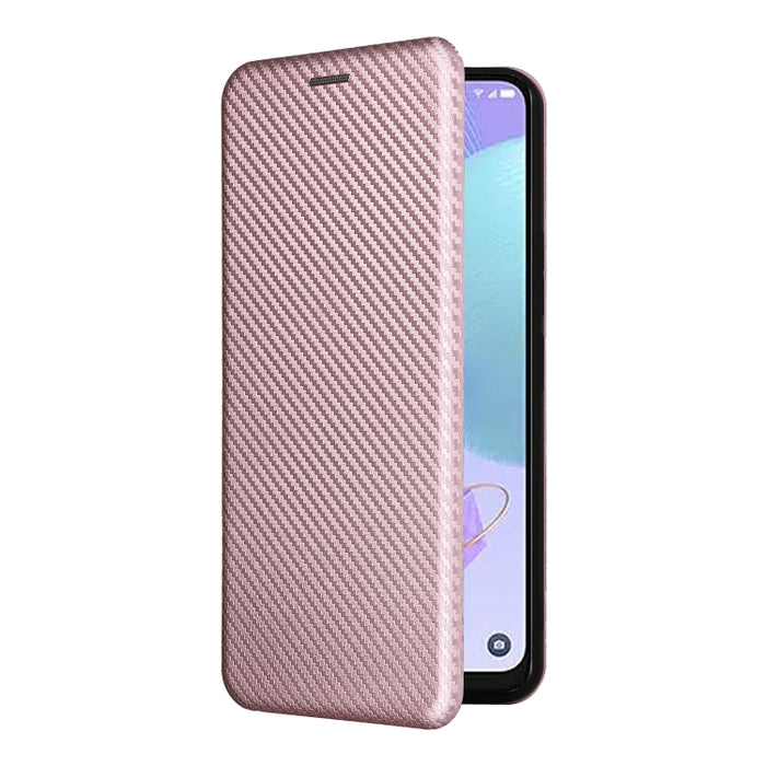 Funda de cuero con textura de fibra de carbono para teléfono, For TCL 408, For Kyocera Digno SX3 KYG02, For Motorola Moto G Power 2023, For Xiaomi 13 Lite