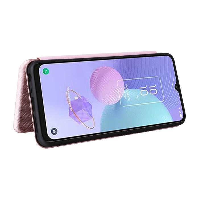 Funda de cuero con textura de fibra de carbono para teléfono, For TCL 408, For Kyocera Digno SX3 KYG02, For Motorola Moto G Power 2023, For Xiaomi 13 Lite