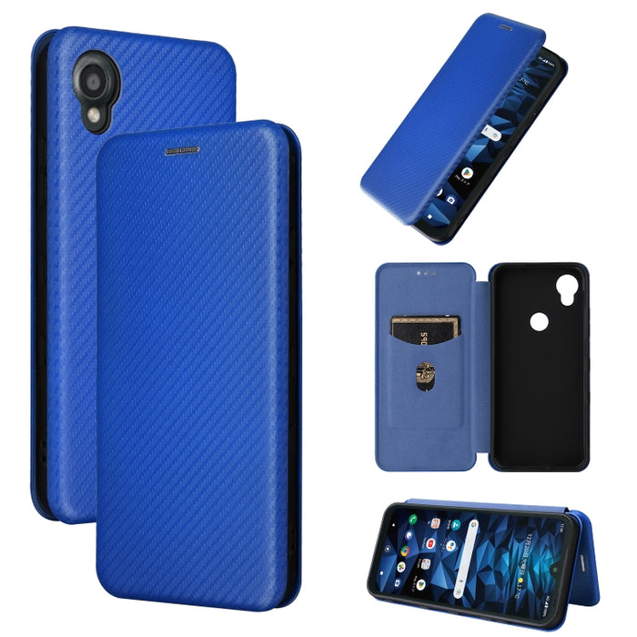 Funda de cuero con textura de fibra de carbono para teléfono, For TCL 408, For Kyocera Digno SX3 KYG02, For Motorola Moto G Power 2023, For Xiaomi 13 Lite