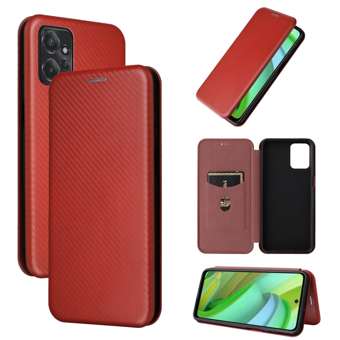 Funda de cuero con textura de fibra de carbono para teléfono, For TCL 408, For Kyocera Digno SX3 KYG02, For Motorola Moto G Power 2023, For Xiaomi 13 Lite