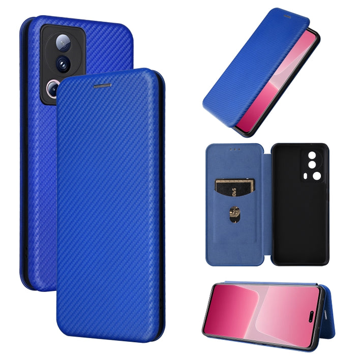 Funda de cuero con textura de fibra de carbono para teléfono, For TCL 408, For Kyocera Digno SX3 KYG02, For Motorola Moto G Power 2023, For Xiaomi 13 Lite