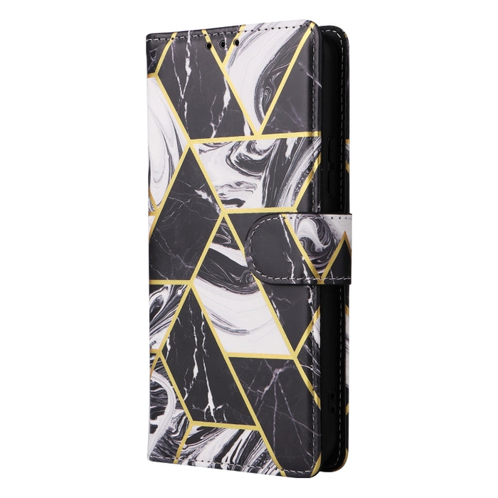 Estuche para teléfono de cuero con costuras bronceadas de mármol, For Samsung Galaxy A34 5G, For Samsung Galaxy A54 5G, For Xiaomi Redmi Note 12 5G, For Xiaomi Redmi Note 12 Pro 5G, For Xiaomi Redmi Note 12 Pro+ 5G