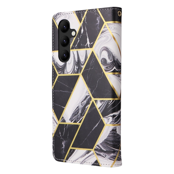Estuche para teléfono de cuero con costuras bronceadas de mármol, For Samsung Galaxy A34 5G, For Samsung Galaxy A54 5G, For Xiaomi Redmi Note 12 5G, For Xiaomi Redmi Note 12 Pro 5G, For Xiaomi Redmi Note 12 Pro+ 5G