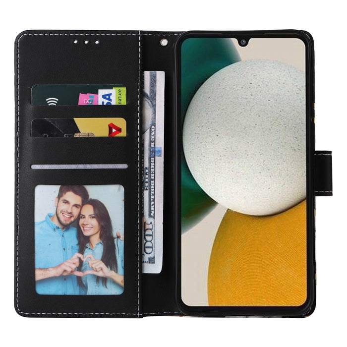 Estuche para teléfono de cuero con costuras bronceadas de mármol, For Samsung Galaxy A34 5G, For Samsung Galaxy A54 5G, For Xiaomi Redmi Note 12 5G, For Xiaomi Redmi Note 12 Pro 5G, For Xiaomi Redmi Note 12 Pro+ 5G