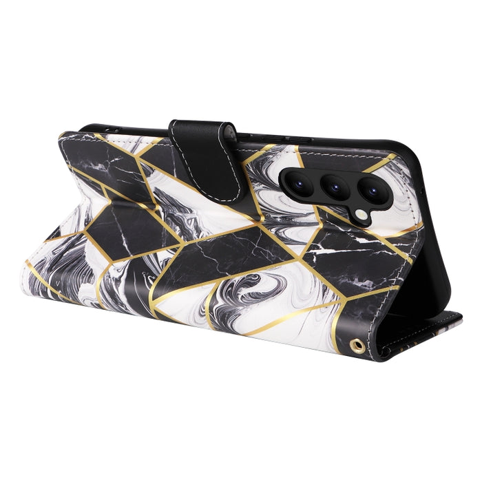 Estuche para teléfono de cuero con costuras bronceadas de mármol, For Samsung Galaxy A34 5G, For Samsung Galaxy A54 5G, For Xiaomi Redmi Note 12 5G, For Xiaomi Redmi Note 12 Pro 5G, For Xiaomi Redmi Note 12 Pro+ 5G