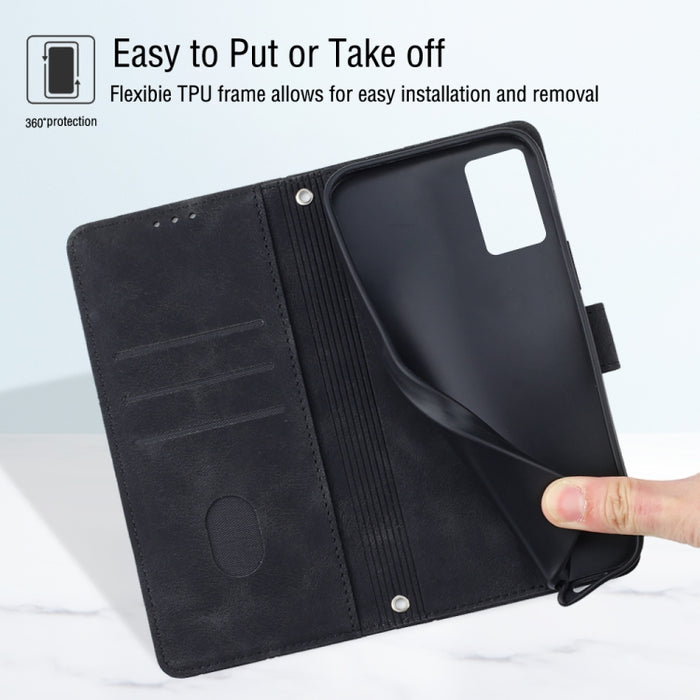 Estuche para teléfono de cuero en relieve con tacto de piel, For OPPO Reno6 5G, For OPPO A9 2020 / A5 2020 / A11X, For OPPO A16 / A54S, For OPPO A16K, For OPPO A57 5G 2022 / Realme V23 / Narzo 50 5G / A77 5G / K10 5G Global / A57 4G / V23i             ...