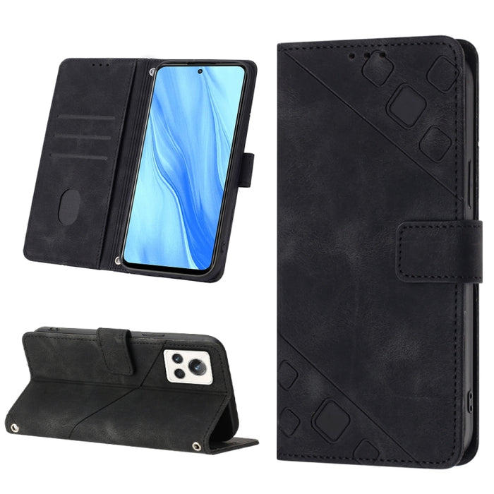 Estuche para teléfono de cuero en relieve con tacto de piel, For OPPO Reno6 5G, For OPPO A9 2020 / A5 2020 / A11X, For OPPO A16 / A54S, For OPPO A16K, For OPPO A57 5G 2022 / Realme V23 / Narzo 50 5G / A77 5G / K10 5G Global / A57 4G / V23i             ...