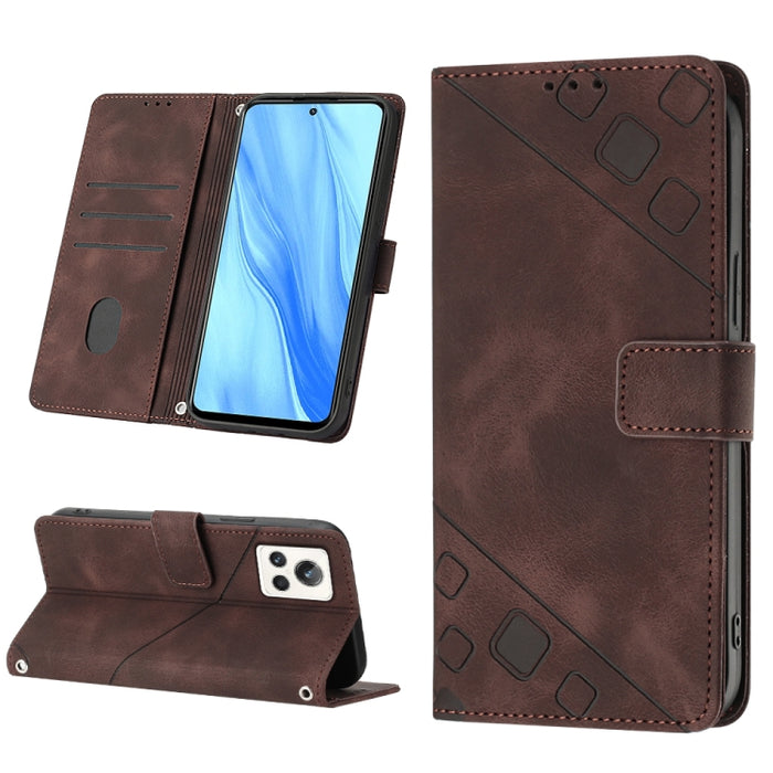 Estuche para teléfono de cuero en relieve con tacto de piel, For OPPO Reno6 5G, For OPPO A9 2020 / A5 2020 / A11X, For OPPO A16 / A54S, For OPPO A16K, For OPPO A57 5G 2022 / Realme V23 / Narzo 50 5G / A77 5G / K10 5G Global / A57 4G / V23i             ...