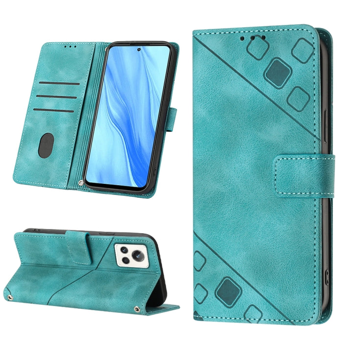 Estuche para teléfono de cuero en relieve con tacto de piel, For OPPO Reno6 5G, For OPPO A9 2020 / A5 2020 / A11X, For OPPO A16 / A54S, For OPPO A16K, For OPPO A57 5G 2022 / Realme V23 / Narzo 50 5G / A77 5G / K10 5G Global / A57 4G / V23i             ...