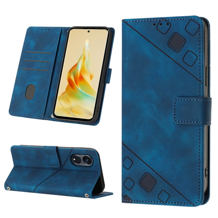 Estuche para teléfono de cuero en relieve con tacto de piel, For Realme 6, For Realme 6 Pro, For OPPO Reno5 A, For OPPO Reno9 Pro+, For OPPO Reno4, For OPPO Reno5 4G / Reno5 5G, For OPPO Reno6 4G, For OPPO Reno8 T 5G/A1 Pro 5G Global                   ...