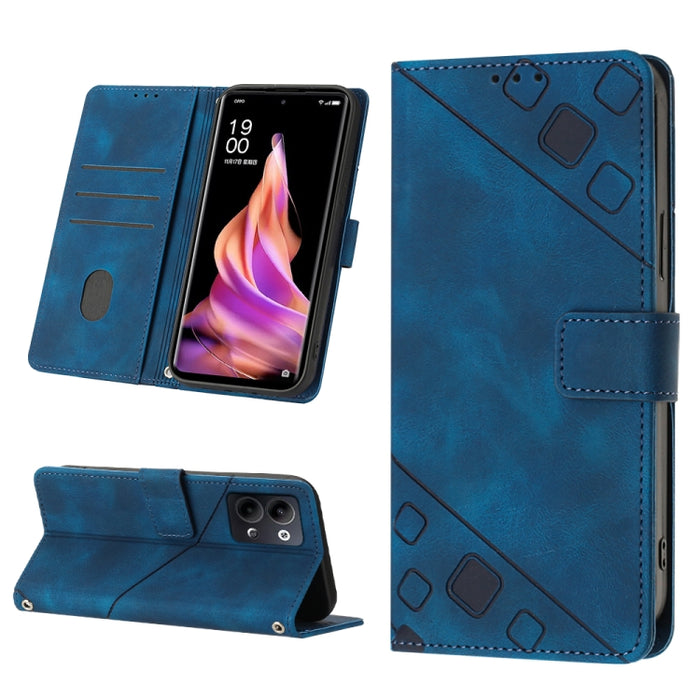 Estuche para teléfono de cuero en relieve con tacto de piel, For Realme 6, For Realme 6 Pro, For OPPO Reno5 A, For OPPO Reno9 Pro+, For OPPO Reno4, For OPPO Reno5 4G / Reno5 5G, For OPPO Reno6 4G, For OPPO Reno8 T 5G/A1 Pro 5G Global                   ...