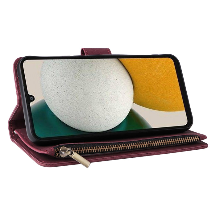 Estuche multifuncional de cuero para teléfono con billetera para múltiples tarjetas, For Samsung Galaxy A34 5G, For Samsung Galaxy A54 5G, For Xiaomi Redmi Note 12 5G, For Xiaomi Redmi Note 12 Pro 5G, For Xiaomi Redmi Note 12 Pro+ 5G                   ...
