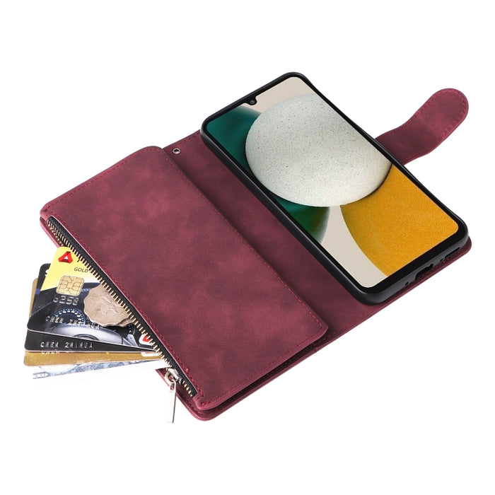 Estuche multifuncional de cuero para teléfono con billetera para múltiples tarjetas, For Samsung Galaxy A34 5G, For Samsung Galaxy A54 5G, For Xiaomi Redmi Note 12 5G, For Xiaomi Redmi Note 12 Pro 5G, For Xiaomi Redmi Note 12 Pro+ 5G                   ...