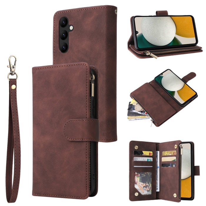 Estuche multifuncional de cuero para teléfono con billetera para múltiples tarjetas, For Samsung Galaxy A34 5G, For Samsung Galaxy A54 5G, For Xiaomi Redmi Note 12 5G, For Xiaomi Redmi Note 12 Pro 5G, For Xiaomi Redmi Note 12 Pro+ 5G                   ...
