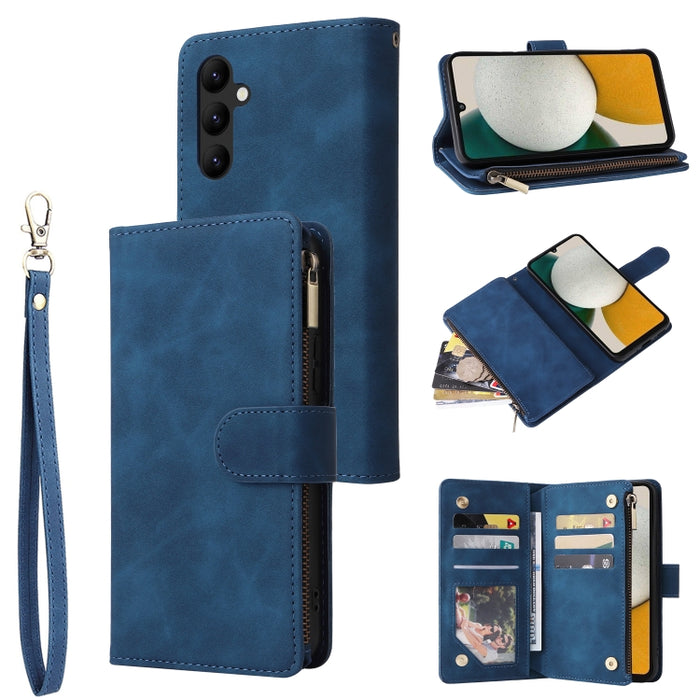 Estuche multifuncional de cuero para teléfono con billetera para múltiples tarjetas, For Samsung Galaxy A34 5G, For Samsung Galaxy A54 5G, For Xiaomi Redmi Note 12 5G, For Xiaomi Redmi Note 12 Pro 5G, For Xiaomi Redmi Note 12 Pro+ 5G                   ...