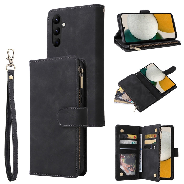 Estuche multifuncional de cuero para teléfono con billetera para múltiples tarjetas, For Samsung Galaxy A34 5G, For Samsung Galaxy A54 5G, For Xiaomi Redmi Note 12 5G, For Xiaomi Redmi Note 12 Pro 5G, For Xiaomi Redmi Note 12 Pro+ 5G                   ...