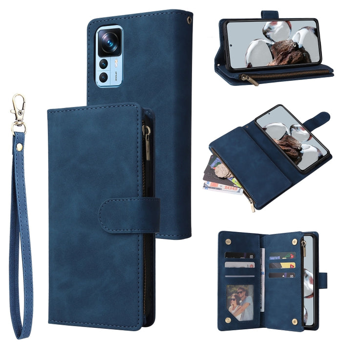 Estuche multifuncional de cuero para teléfono con billetera para múltiples tarjetas, For Samsung Galaxy A34 5G, For Samsung Galaxy A54 5G, For Xiaomi Redmi Note 12 5G, For Xiaomi Redmi Note 12 Pro 5G, For Xiaomi Redmi Note 12 Pro+ 5G                   ...