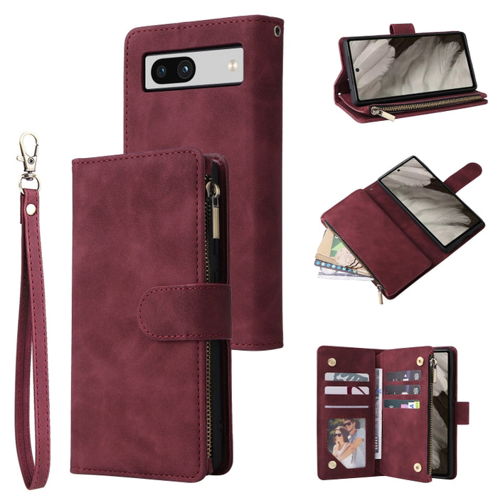 Estuche multifuncional de cuero para teléfono con billetera para múltiples tarjetas, For Samsung Galaxy A34 5G, For Samsung Galaxy A54 5G, For Xiaomi Redmi Note 12 5G, For Xiaomi Redmi Note 12 Pro 5G, For Xiaomi Redmi Note 12 Pro+ 5G                   ...