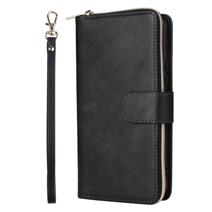 9 Ranuras para tarjetas Cremallera Monedero Funda de cuero para teléfono, For Samsung Galaxy A34, For Samsung Galaxy A54, For Xiaomi Redmi Note 12 5G Global / Poco X5, For Xiaomi Redmi Note 12 Pro 5G Speed / Note 12 Pro 5G Global / Poco X5 Pro         ...