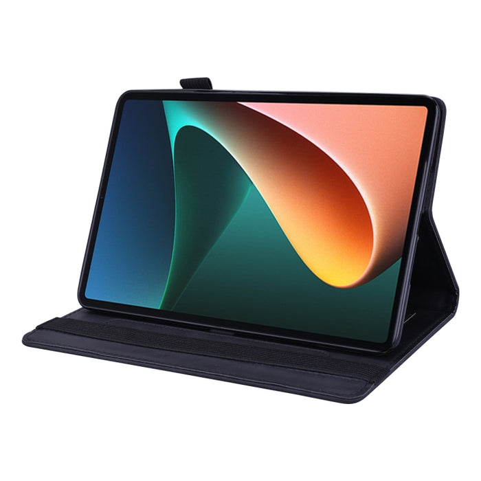 Estuche para tableta de cuero con tapa en relieve y textura de becerro, For Xiaomi Pad 5 Pro 12.4 inch, For Lenovo Tab M10 Plus 10.6 3rd Gen 2022, For Amazon Kindle Fire 7 2022