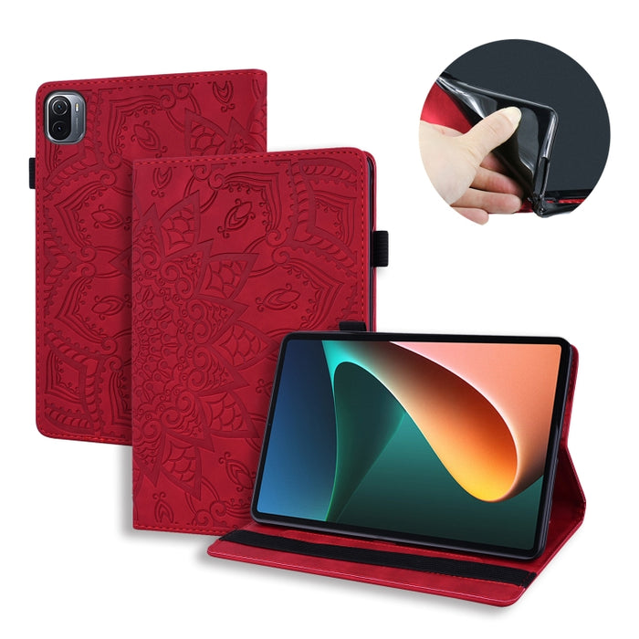 Estuche para tableta de cuero con tapa en relieve y textura de becerro, For Xiaomi Pad 5 Pro 12.4 inch, For Lenovo Tab M10 Plus 10.6 3rd Gen 2022, For Amazon Kindle Fire 7 2022