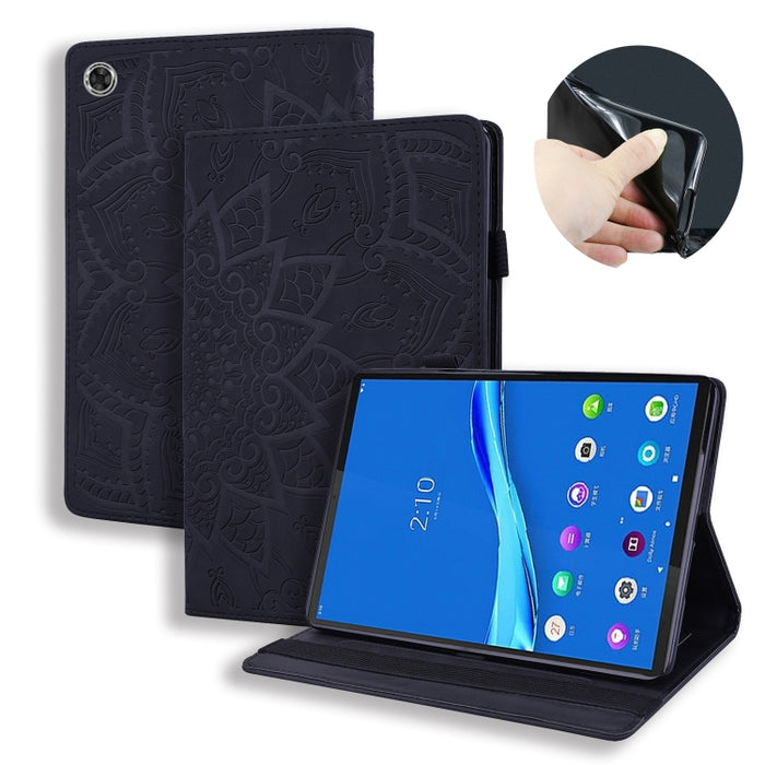Estuche para tableta de cuero con tapa en relieve y textura de becerro, For Xiaomi Pad 5 Pro 12.4 inch, For Lenovo Tab M10 Plus 10.6 3rd Gen 2022, For Amazon Kindle Fire 7 2022