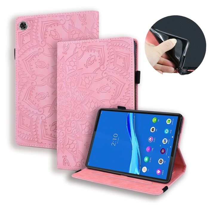 Estuche para tableta de cuero con tapa en relieve y textura de becerro, For Xiaomi Pad 5 Pro 12.4 inch, For Lenovo Tab M10 Plus 10.6 3rd Gen 2022, For Amazon Kindle Fire 7 2022
