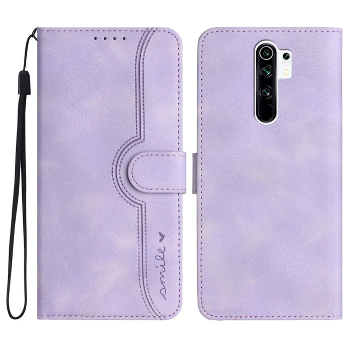 Estuche para teléfono de cuero con sensación de piel y patrón de corazón, For Xiaomi Redmi 9/9 Prime/Poco M2, For Xiaomi Redmi 9A/9AT/9i, For Xiaomi Redmi 9C/9C NFC/Poco C3, For Xiaomi Redmi 10A 4G, For Xiaomi Redmi 10C 4G Global/10 India/10 Power     ...