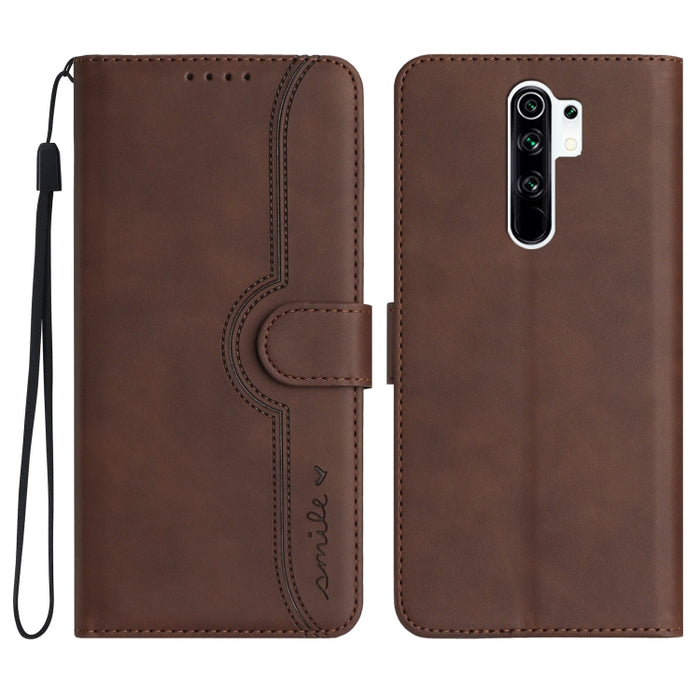 Estuche para teléfono de cuero con sensación de piel y patrón de corazón, For Xiaomi Redmi 9/9 Prime/Poco M2, For Xiaomi Redmi 9A/9AT/9i, For Xiaomi Redmi 9C/9C NFC/Poco C3, For Xiaomi Redmi 10A 4G, For Xiaomi Redmi 10C 4G Global/10 India/10 Power     ...