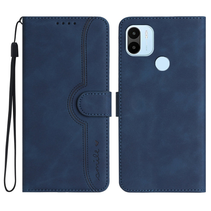 Estuche para teléfono de cuero con sensación de piel y patrón de corazón, For Xiaomi Redmi 9/9 Prime/Poco M2, For Xiaomi Redmi 9A/9AT/9i, For Xiaomi Redmi 9C/9C NFC/Poco C3, For Xiaomi Redmi 10A 4G, For Xiaomi Redmi 10C 4G Global/10 India/10 Power     ...
