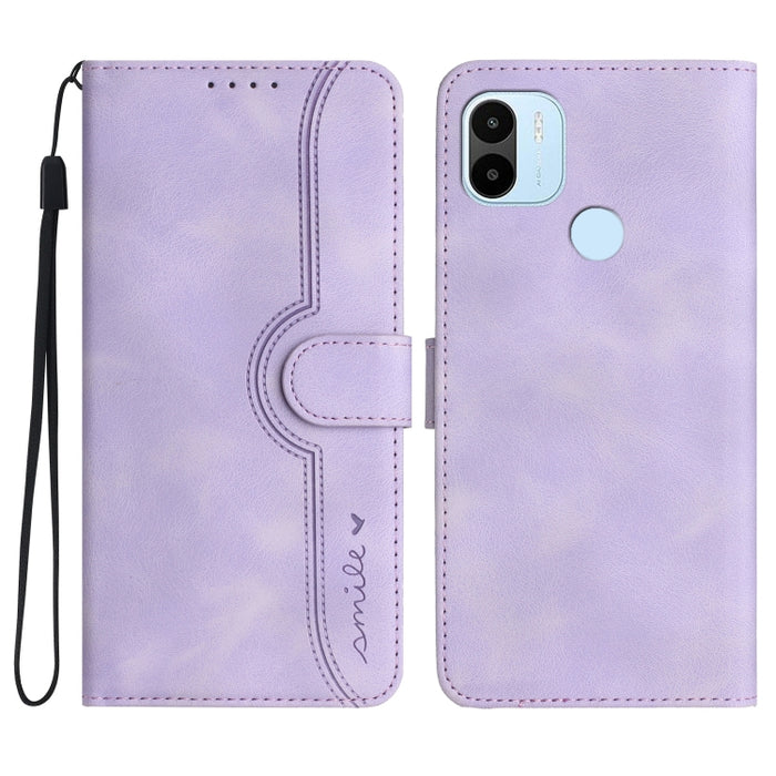 Estuche para teléfono de cuero con sensación de piel y patrón de corazón, For Xiaomi Redmi 9/9 Prime/Poco M2, For Xiaomi Redmi 9A/9AT/9i, For Xiaomi Redmi 9C/9C NFC/Poco C3, For Xiaomi Redmi 10A 4G, For Xiaomi Redmi 10C 4G Global/10 India/10 Power     ...
