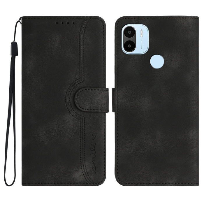 Estuche para teléfono de cuero con sensación de piel y patrón de corazón, For Xiaomi Redmi 9/9 Prime/Poco M2, For Xiaomi Redmi 9A/9AT/9i, For Xiaomi Redmi 9C/9C NFC/Poco C3, For Xiaomi Redmi 10A 4G, For Xiaomi Redmi 10C 4G Global/10 India/10 Power     ...