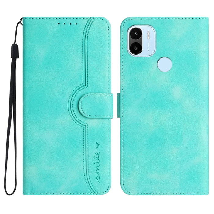 Estuche para teléfono de cuero con sensación de piel y patrón de corazón, For Xiaomi Redmi 9/9 Prime/Poco M2, For Xiaomi Redmi 9A/9AT/9i, For Xiaomi Redmi 9C/9C NFC/Poco C3, For Xiaomi Redmi 10A 4G, For Xiaomi Redmi 10C 4G Global/10 India/10 Power     ...