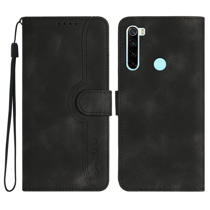 Estuche para teléfono de cuero con sensación de piel y patrón de corazón, For Xiaomi Redmi 9/9 Prime/Poco M2, For Xiaomi Redmi 9A/9AT/9i, For Xiaomi Redmi 9C/9C NFC/Poco C3, For Xiaomi Redmi 10A 4G, For Xiaomi Redmi 10C 4G Global/10 India/10 Power     ...