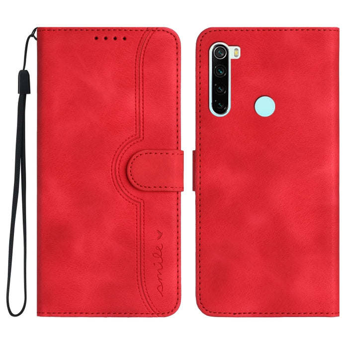 Estuche para teléfono de cuero con sensación de piel y patrón de corazón, For Xiaomi Redmi 9/9 Prime/Poco M2, For Xiaomi Redmi 9A/9AT/9i, For Xiaomi Redmi 9C/9C NFC/Poco C3, For Xiaomi Redmi 10A 4G, For Xiaomi Redmi 10C 4G Global/10 India/10 Power     ...