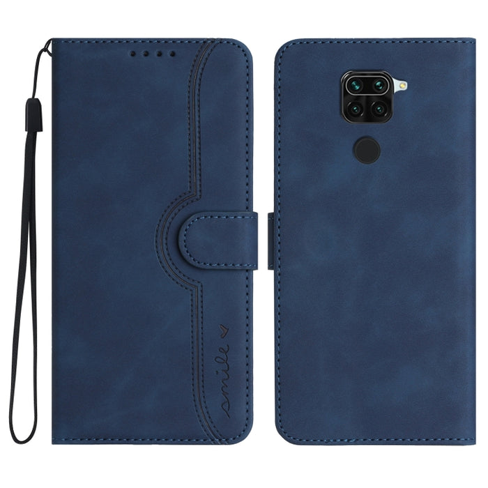 Estuche para teléfono de cuero con sensación de piel y patrón de corazón, For Xiaomi Redmi 9/9 Prime/Poco M2, For Xiaomi Redmi 9A/9AT/9i, For Xiaomi Redmi 9C/9C NFC/Poco C3, For Xiaomi Redmi 10A 4G, For Xiaomi Redmi 10C 4G Global/10 India/10 Power     ...