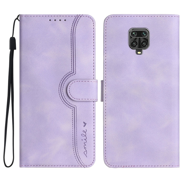 Estuche para teléfono de cuero con sensación de piel y patrón de corazón, For Xiaomi Redmi 9/9 Prime/Poco M2, For Xiaomi Redmi 9A/9AT/9i, For Xiaomi Redmi 9C/9C NFC/Poco C3, For Xiaomi Redmi 10A 4G, For Xiaomi Redmi 10C 4G Global/10 India/10 Power     ...