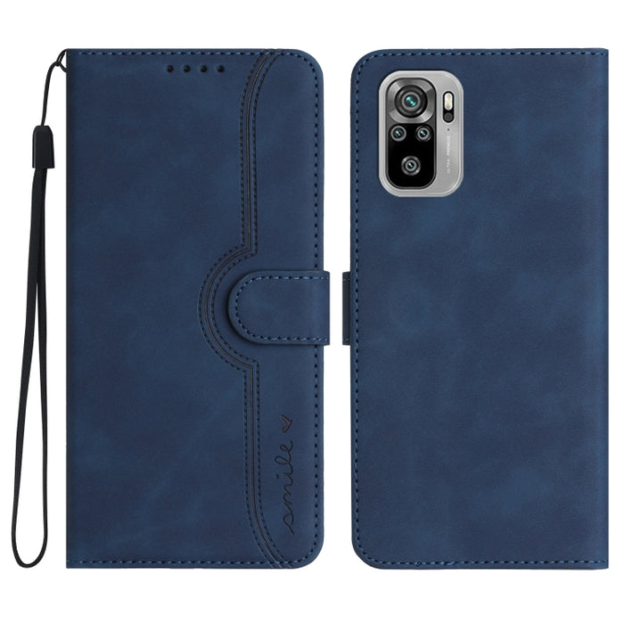 Estuche para teléfono de cuero con sensación de piel y patrón de corazón, For Xiaomi Redmi 9/9 Prime/Poco M2, For Xiaomi Redmi 9A/9AT/9i, For Xiaomi Redmi 9C/9C NFC/Poco C3, For Xiaomi Redmi 10A 4G, For Xiaomi Redmi 10C 4G Global/10 India/10 Power     ...
