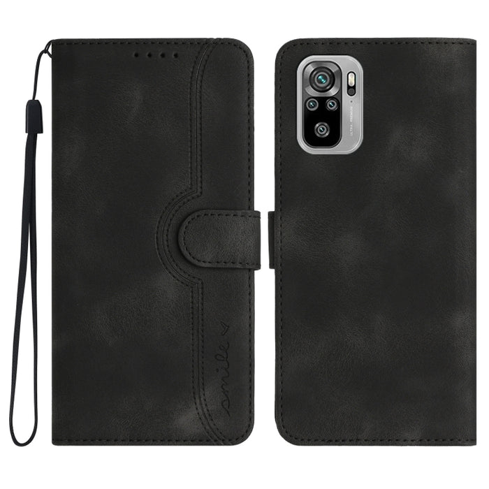 Estuche para teléfono de cuero con sensación de piel y patrón de corazón, For Xiaomi Redmi 9/9 Prime/Poco M2, For Xiaomi Redmi 9A/9AT/9i, For Xiaomi Redmi 9C/9C NFC/Poco C3, For Xiaomi Redmi 10A 4G, For Xiaomi Redmi 10C 4G Global/10 India/10 Power     ...