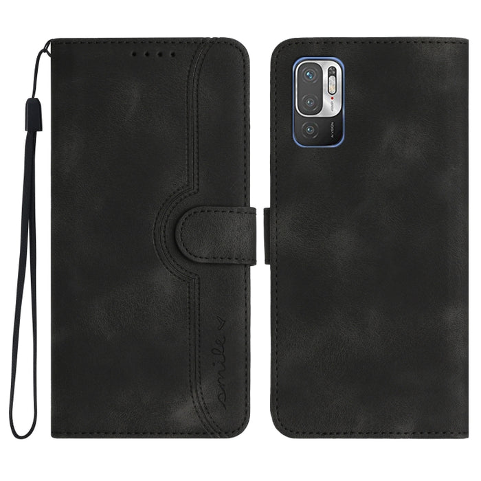 Estuche para teléfono de cuero con sensación de piel y patrón de corazón, For Xiaomi Redmi 9/9 Prime/Poco M2, For Xiaomi Redmi 9A/9AT/9i, For Xiaomi Redmi 9C/9C NFC/Poco C3, For Xiaomi Redmi 10A 4G, For Xiaomi Redmi 10C 4G Global/10 India/10 Power     ...
