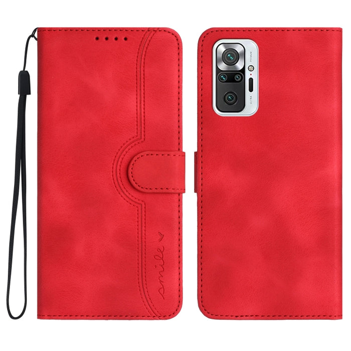 Estuche para teléfono de cuero con sensación de piel y patrón de corazón, For Xiaomi Redmi 9/9 Prime/Poco M2, For Xiaomi Redmi 9A/9AT/9i, For Xiaomi Redmi 9C/9C NFC/Poco C3, For Xiaomi Redmi 10A 4G, For Xiaomi Redmi 10C 4G Global/10 India/10 Power     ...