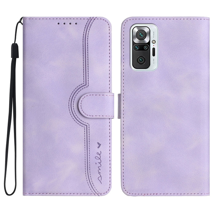 Estuche para teléfono de cuero con sensación de piel y patrón de corazón, For Xiaomi Redmi 9/9 Prime/Poco M2, For Xiaomi Redmi 9A/9AT/9i, For Xiaomi Redmi 9C/9C NFC/Poco C3, For Xiaomi Redmi 10A 4G, For Xiaomi Redmi 10C 4G Global/10 India/10 Power     ...