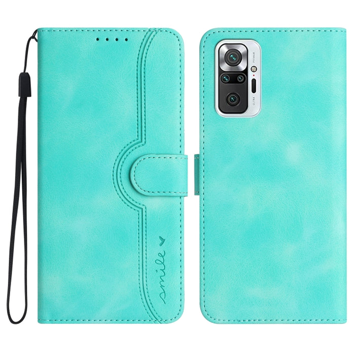 Estuche para teléfono de cuero con sensación de piel y patrón de corazón, For Xiaomi Redmi 9/9 Prime/Poco M2, For Xiaomi Redmi 9A/9AT/9i, For Xiaomi Redmi 9C/9C NFC/Poco C3, For Xiaomi Redmi 10A 4G, For Xiaomi Redmi 10C 4G Global/10 India/10 Power     ...