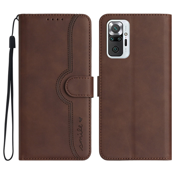 Estuche para teléfono de cuero con sensación de piel y patrón de corazón, For Xiaomi Redmi 9/9 Prime/Poco M2, For Xiaomi Redmi 9A/9AT/9i, For Xiaomi Redmi 9C/9C NFC/Poco C3, For Xiaomi Redmi 10A 4G, For Xiaomi Redmi 10C 4G Global/10 India/10 Power     ...