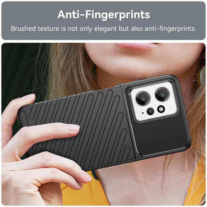 Estuche protector de teléfono suave TPU a prueba de golpes Thunderbolt, For Xiaomi Redmi Note 12 4G Global