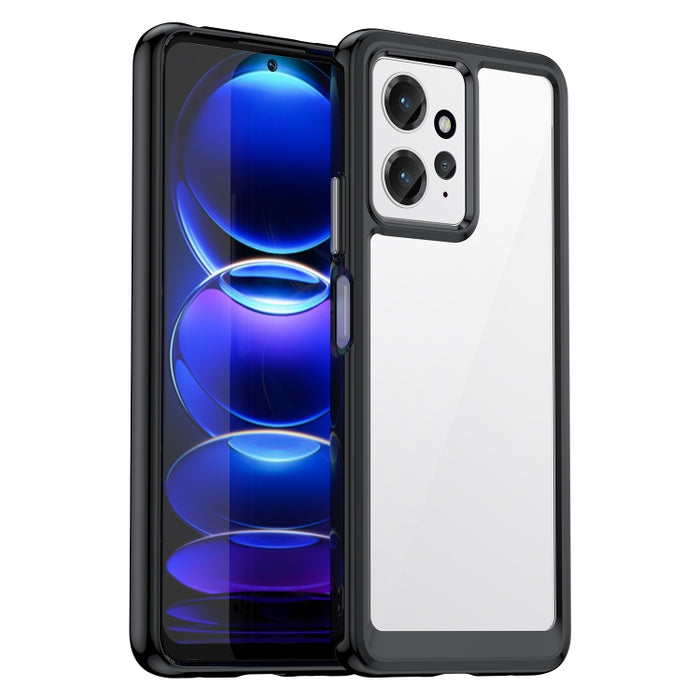 Caja colorida del teléfono de acrílico + TPU de la serie, For Xiaomi Redmi Note 12 4G Global