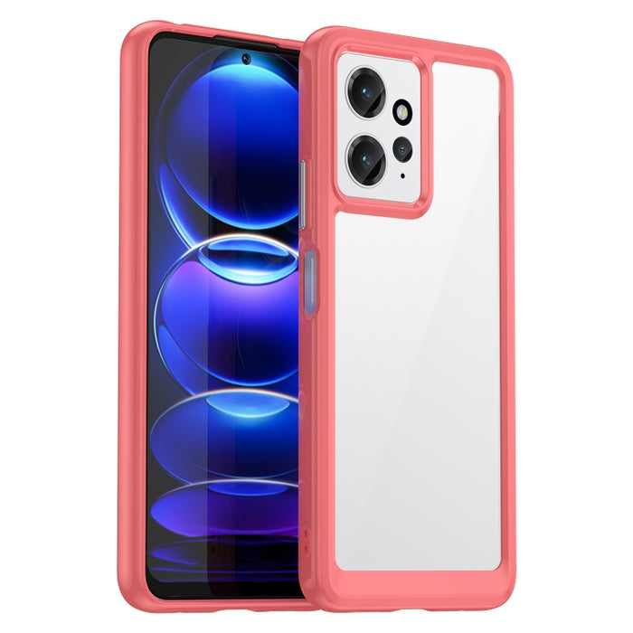 Caja colorida del teléfono de acrílico + TPU de la serie, For Xiaomi Redmi Note 12 4G Global