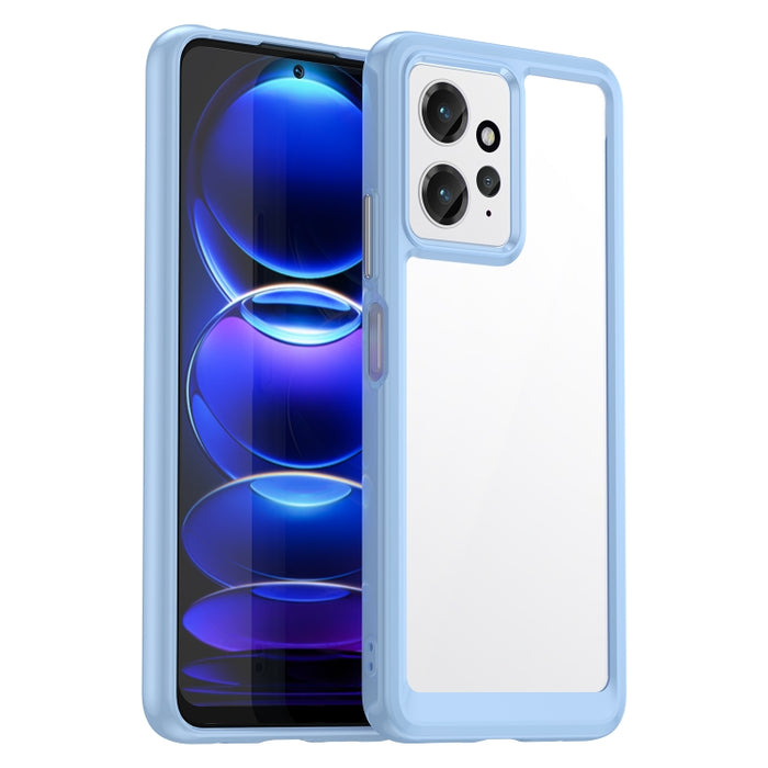 Caja colorida del teléfono de acrílico + TPU de la serie, For Xiaomi Redmi Note 12 4G Global