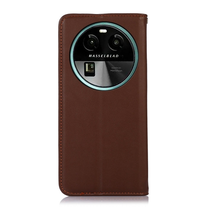 KHAZNEH Estuche para teléfono de cuero de vaca con capa superior de napa, For OPPO Find X6, For OPPO Find X6 Pro, For Xiaomi Redmi Note 12 4G Global, For Samsung Galaxy M14 5G