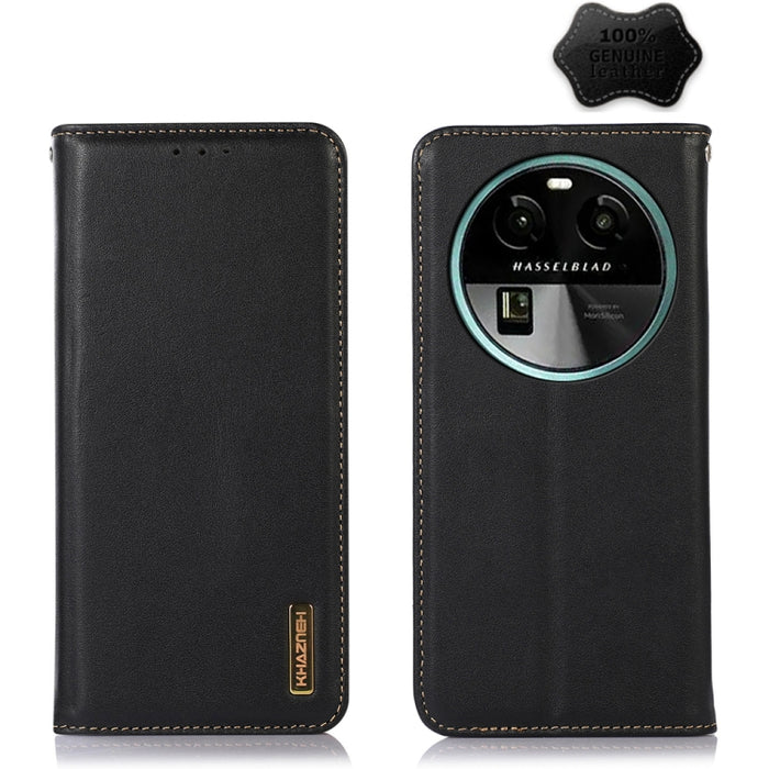 KHAZNEH Estuche para teléfono de cuero de vaca con capa superior de napa, For OPPO Find X6, For OPPO Find X6 Pro, For Xiaomi Redmi Note 12 4G Global, For Samsung Galaxy M14 5G